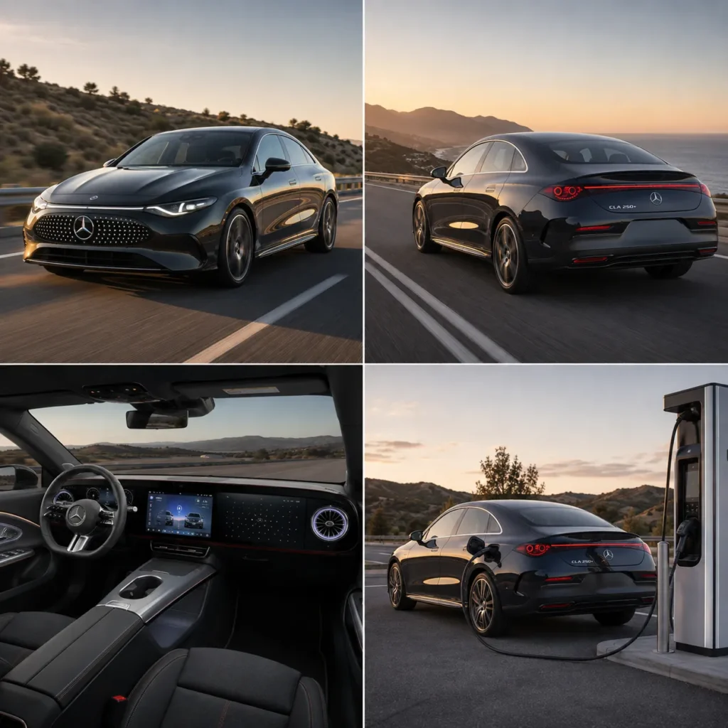 Mercedes-Benz CLA 250+ من الخارج والمقصورة والشحن السريع