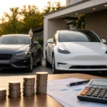 سيارة كهربائية وسيارة بنزين ضمن مقارنة تكاليف التشغيل والملكية