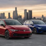 سيارتا فولكس فاجن Golf GTI وGolf R تجسدان فلسفة الأداء الرياضي التي تحرص الشركة على الحفاظ عليها في السوق الأمريكية.