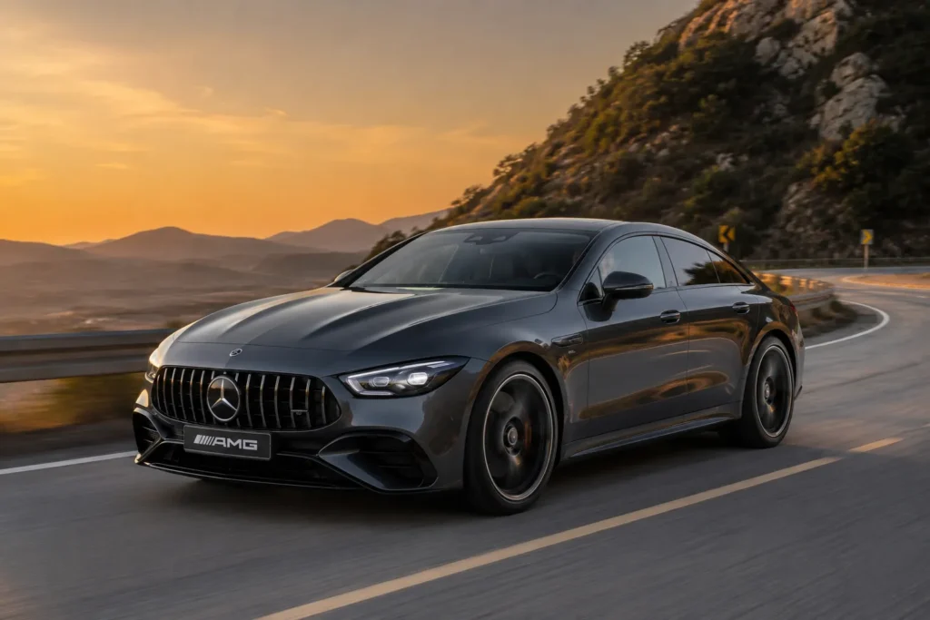 مرسيدس AMG GT الكهربائية بأربعة أبواب مع أداء رياضي فائق وتقنيات شحن متطورة.