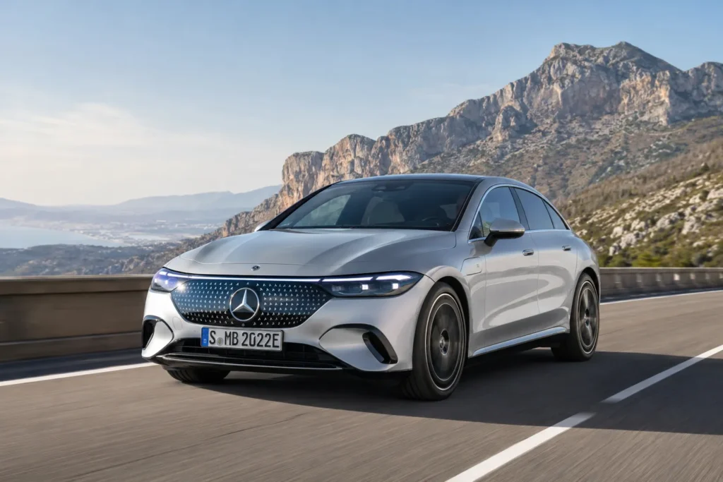 مرسيدس S-Class بعد التحديث مع تصميم أمامي جديد وتقنيات فاخرة محسنة.