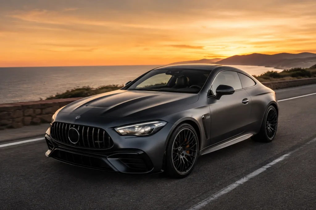 مرسيدس CLE AMG بمحرك V8 وتصميم كوبيه رياضي يجمع بين الأداء والفخامة.