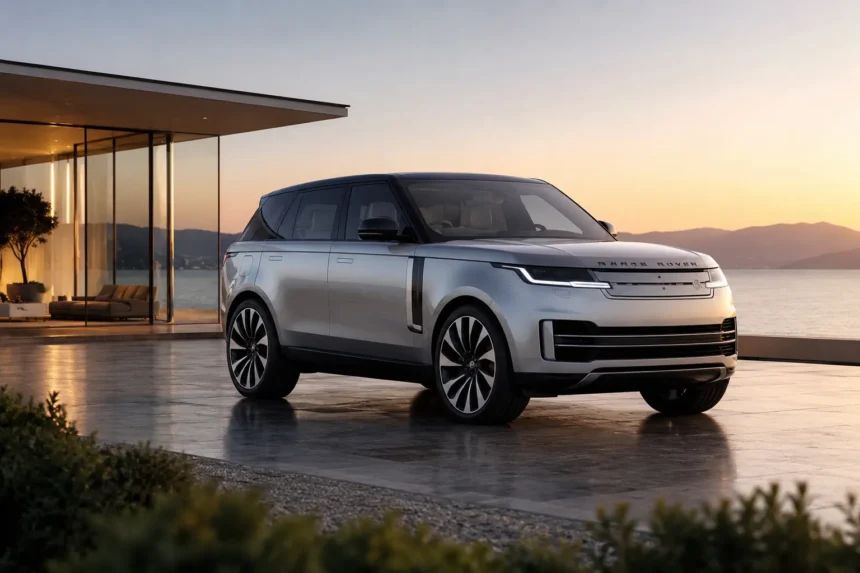 رينج روفر GT الكهربائية بتصميم خارجي فاخر يعكس فلسفة السيارة الجديدة في الجمع بين الأناقة والتقنيات الكهربائية الحديثة.