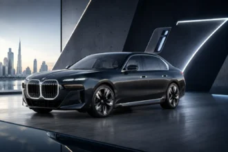 سيارة BMW i7 الكهربائية الفاخرة بتصميم عصري يجمع بين الأداء المتطور والفخامة والتقنيات الذكية