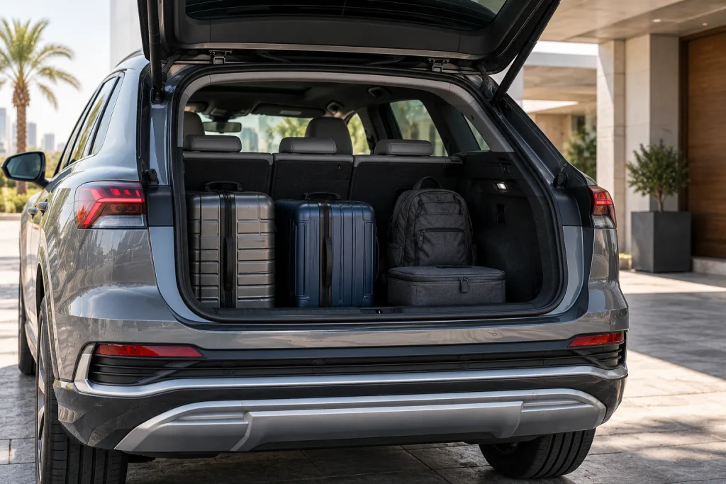 صندوق أمتعة Audi Q4 e-tron ومساحة التخزين الخلفية
