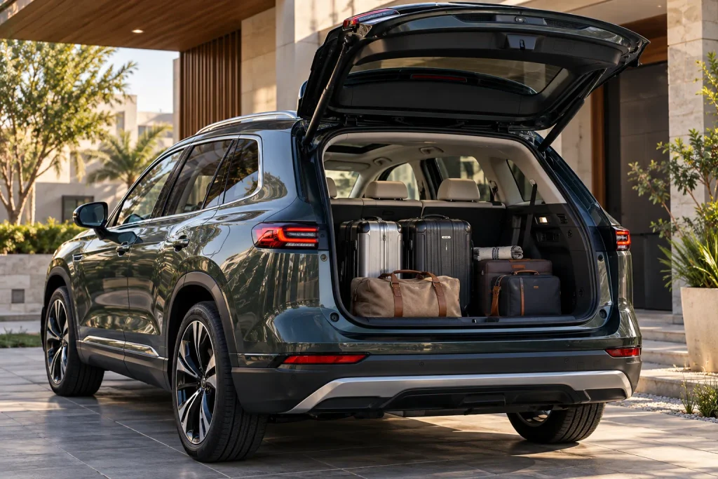 سيارة SUV كهربائية مع صندوق أمتعة واسع للاستخدام العائلي