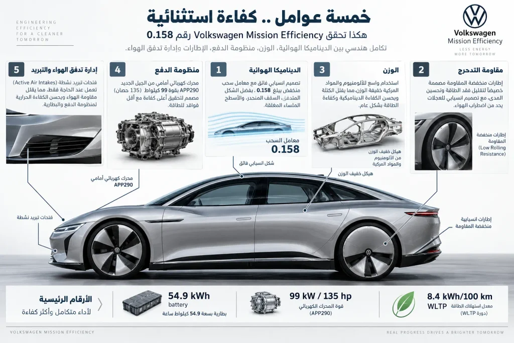 مكونات كفاءة Volkswagen Mission Efficiency من الديناميكا الهوائية إلى منظومة الدفع