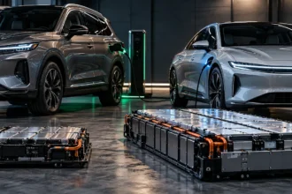 مقارنة بين بطارية سيارة PHEV وبطارية سيارة كهربائية EV من حيث الحجم والسعة