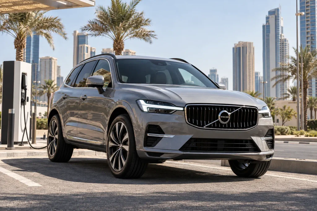 فولفو XC60 الهجينة أثناء القيادة في أجواء خليجية حارة