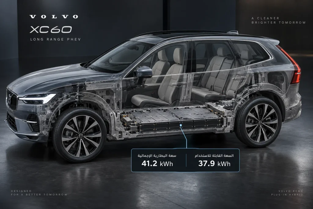 بطارية فولفو XC60 الهجينة القابلة للشحن أسفل أرضية السيارة