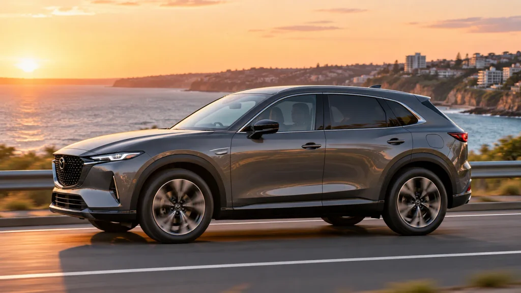 مازدا CX-6e أثناء القيادة على الطريق